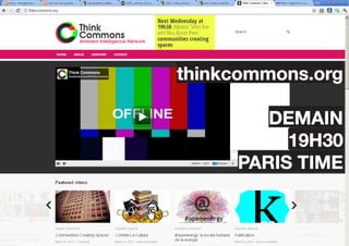 thinkcommons.org

        demain
          19h30
     PARIS TIME
 