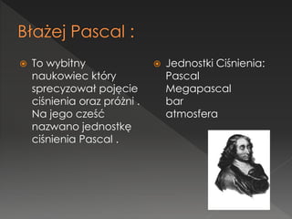 Ciśnienie powietrza | PPTX