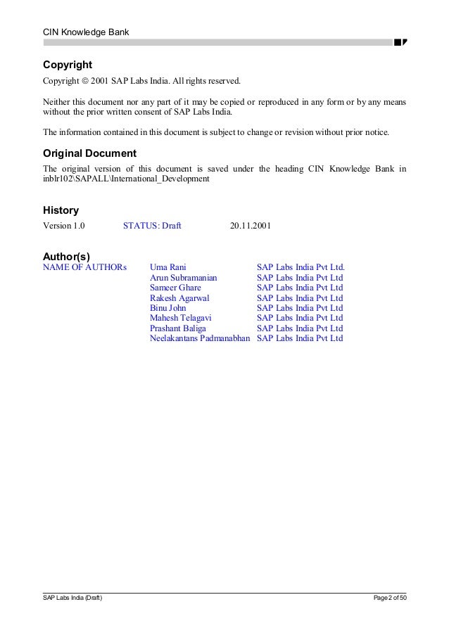 Cin Knowledge Bank