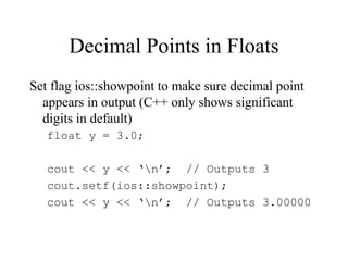 C++InputOutput.PPT