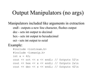 C++InputOutput.PPT