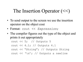 C++InputOutput.PPT