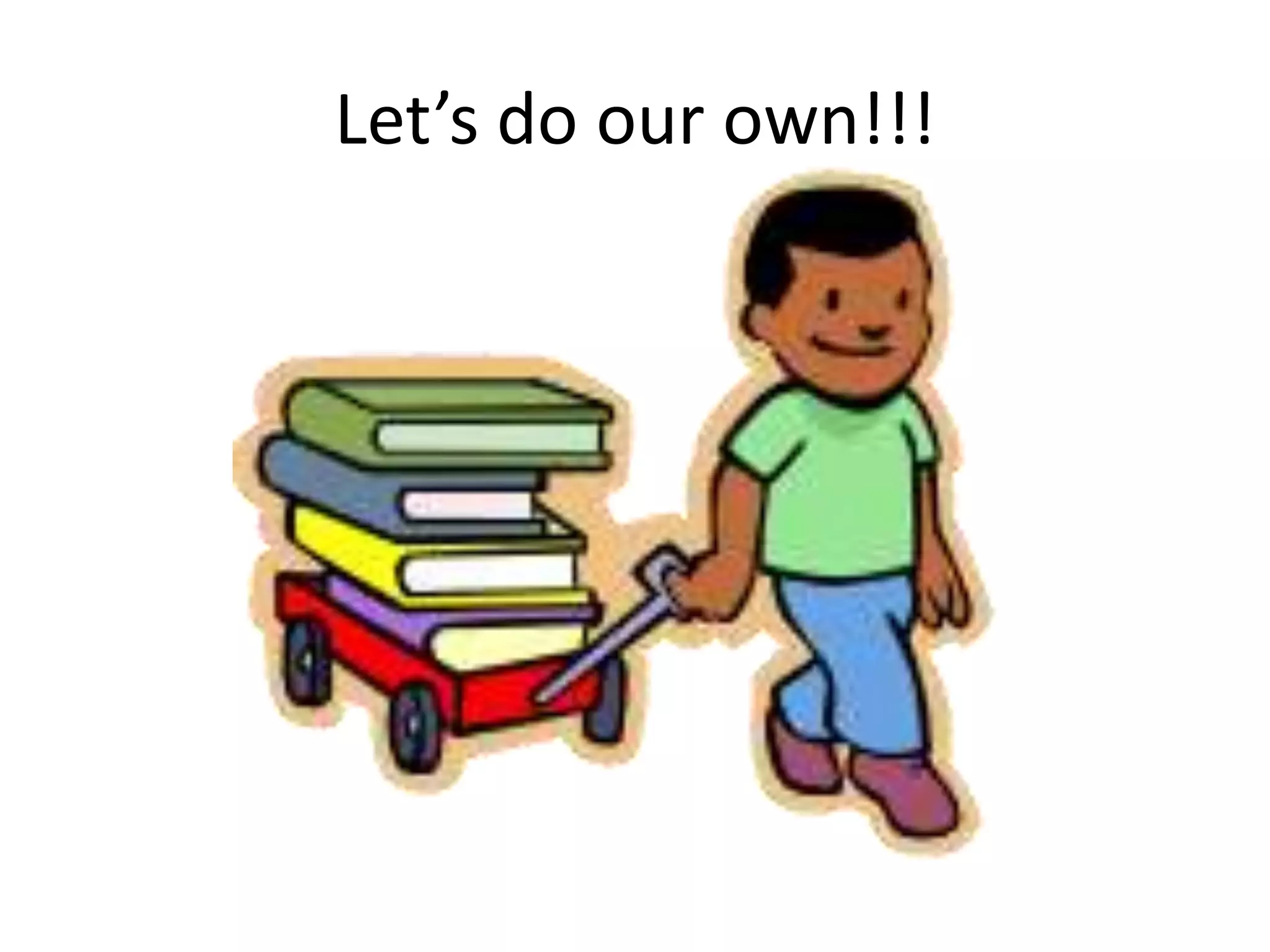 Let’s do our own!!!