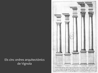 Els cinc ordres arquitectònics
de Vignola
 