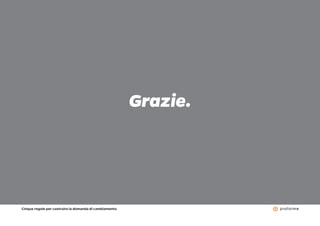 Cinque regole per costruire la domanda di cambiamento
21
Grazie.
 