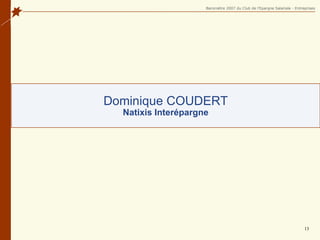 Dominique COUDERT Natixis Interépargne 