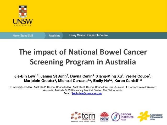 The Impact Of National Bowel Cancer Screening Program In Australia
