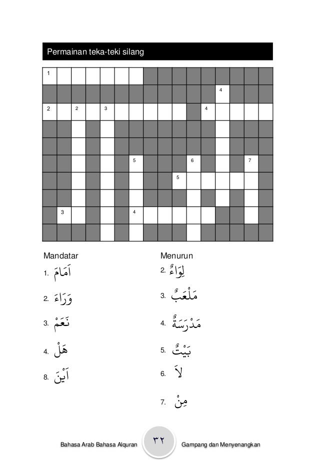 Contoh Permainan Dalam Belajar Bahasa Arab Cara Mengajarku