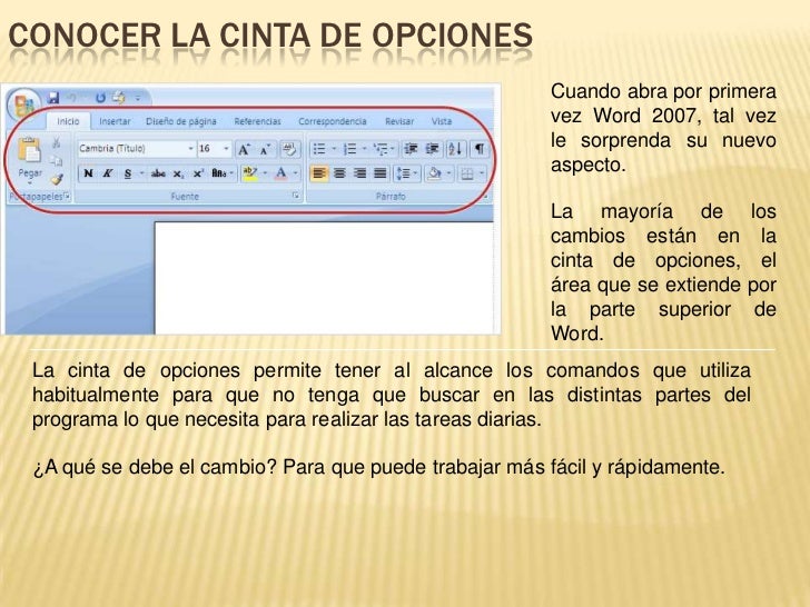 Cintas de Opciones