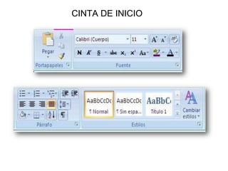 ●
CINTA DE INICIO