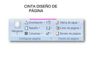CINTA DISEÑO DE
PÁGINA
 