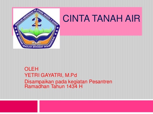 Cinta tanah air