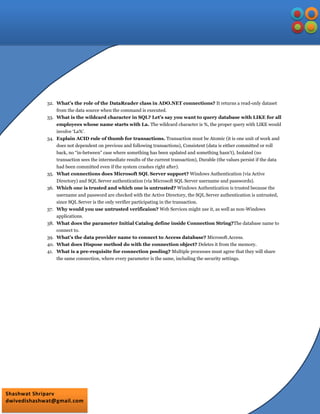 C# interview quesions