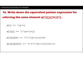 C interview questions | PPT