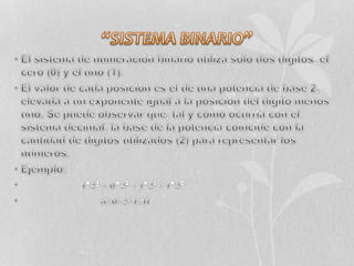 numeros binarios