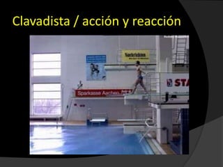 Clavadista / acción y reacción
 
