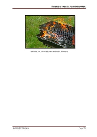 UNIVERSIDAD NACIONAL FEDERICO VILLARREAL

Haciendo uso del carbón para cocinar los alimentos

QUIMICA EXPERIMENTAL

Página 24

 