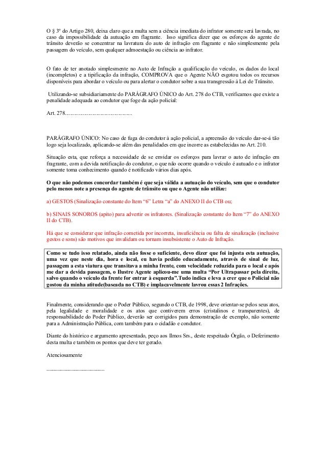Artigo 280 ctb