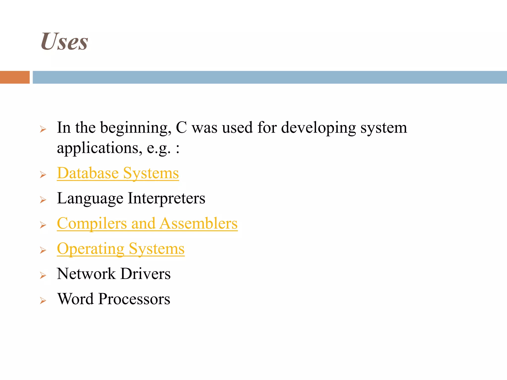 Introduction to C Programming Language | PPT