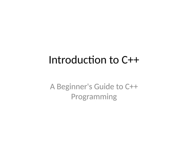 C++_Introduction_Presentation_engineerin | PPTX
