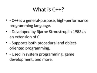 C++_Introduction_Presentation_engineerin | PPT