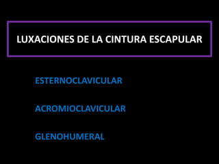 FRACTURAS DEL HÚMERO PROXIMAL5% DEL TOTALANCIANOS (70% > 60 A)SIN DESPLAZAMIENTO 80%EPIFISIOLISIS TRAUMÁTICA: NIÑOS CONSOLIDACIÓN- RIGIDEZ