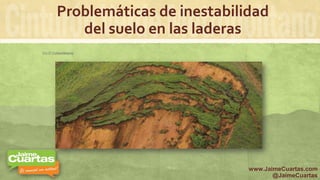 Problemáticas de inestabilidad
del suelo en las laderas
Vía El Colombiano
www.JaimeCuartas.com
@JaimeCuartas
 