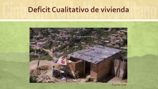 Deficit Cualitativo de vivienda
Fuente Unal
 