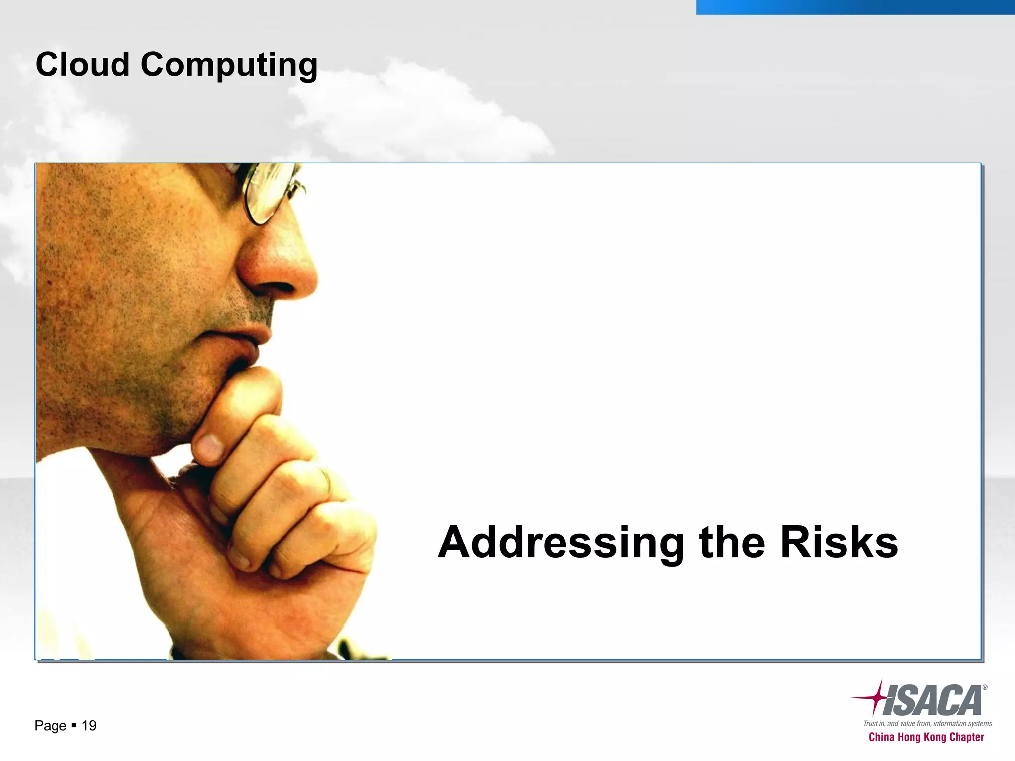 Cloud Computing Page     Addressing the Risks 