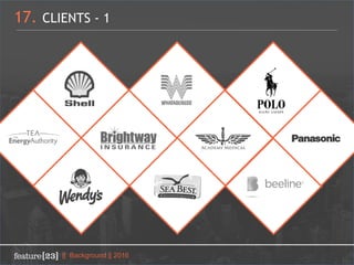 17. CLIENTS - 1
|| Background || 2016
 