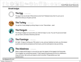 Social Media Social Networks




    laurelpapworth.com
Tuesday, 8 November 2011                                  19
 