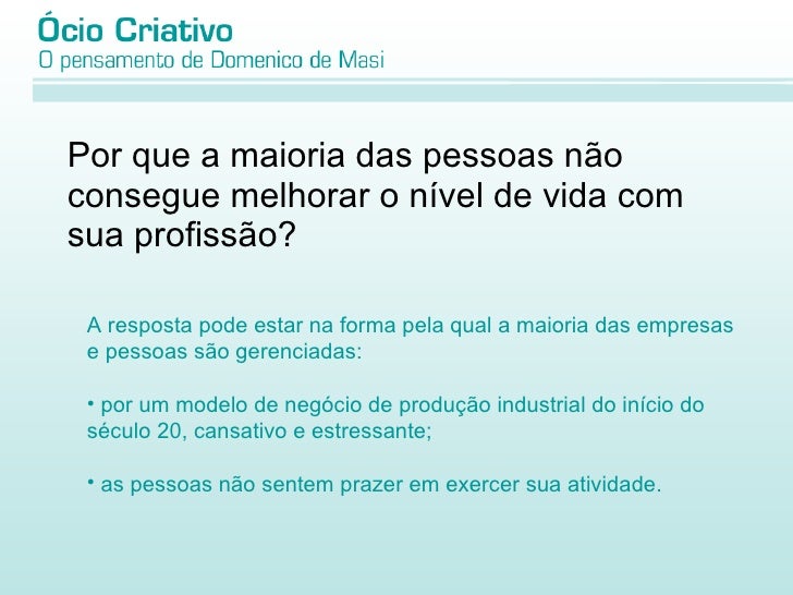Trabalho criativo filosofia