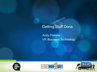 Andy Parkins
VP, Business Technology
Getting Stuff Done
>
 