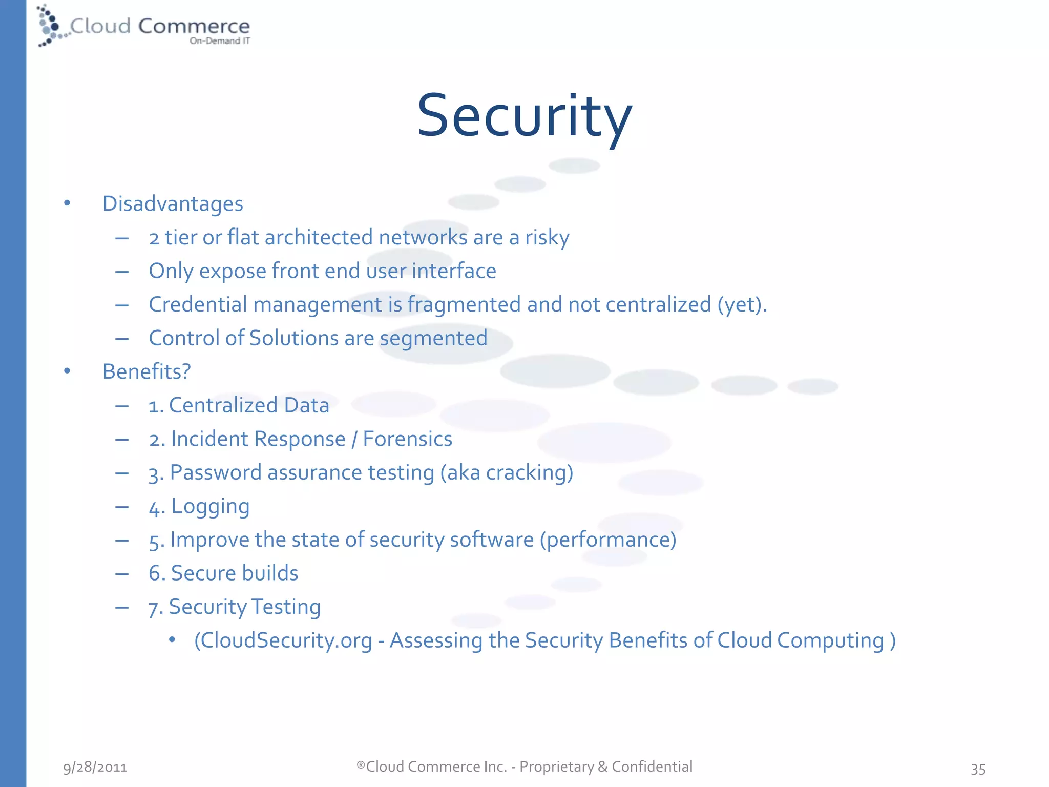 Co-Lo vs. Cloud ComputingMulti-Focus SERVICESCo-Location or Private Clouds are not Cloud Computing.  Here’s Why:Co-Lo is outsourcing your datacenter to 3rd party.