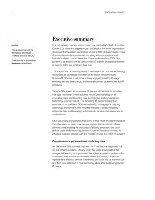 IBM CIO Summary 2009 | PDF