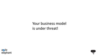 Your business model
is under threat!
 