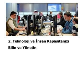 2. Teknoloji ve İnsan Kapasitenizi
Bilin ve Yönetin
 