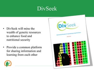 Conserving crop diversity forever