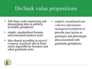 Conserving crop diversity forever