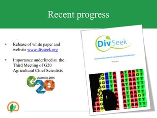 Conserving crop diversity forever