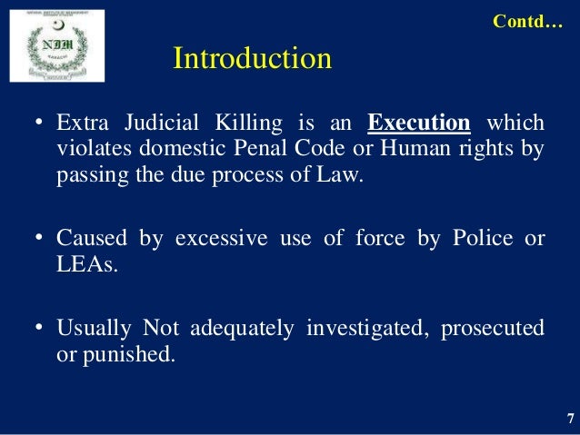 essay on extra judicial killing
