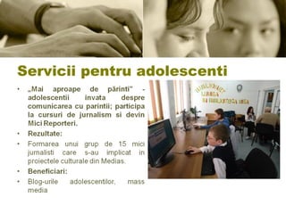 Servicii pentru adolescenti 