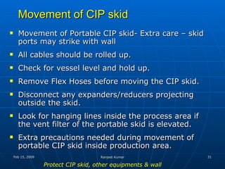 Clean In Place - Cycle Development | PPT