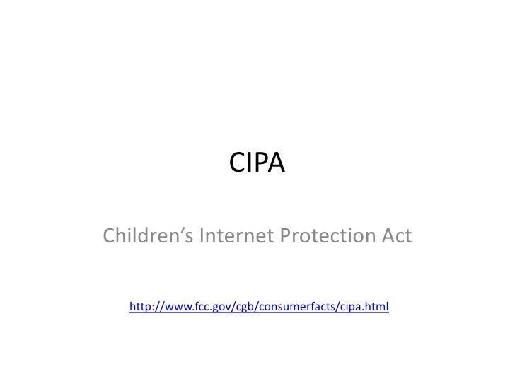 CIPA Children's Protection Act