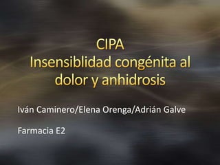 Iván Caminero/Elena Orenga/Adrián Galve
Farmacia E2
 