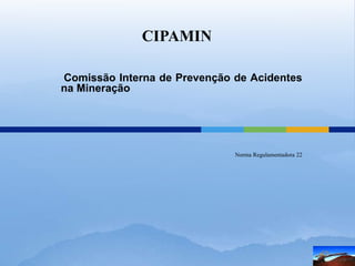 CIPAMIN

Comissão Interna de Prevenção de Acidentes
na Mineração




                              Norma Regulamentadora 22
 