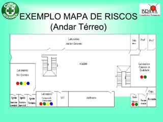 EXEMPLO MAPA DE RISCOS
(Andar Térreo)
 