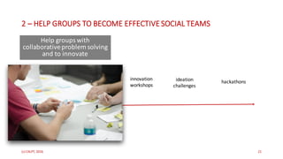 Supporting Social & Collaborative Learning in the Workplace