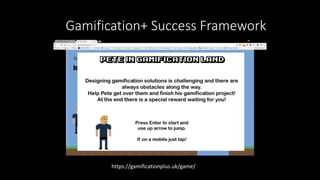 Gamification+ Success Framework
https://gamificationplus.uk/game/
 