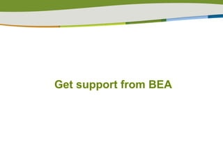 Get support from BEA 